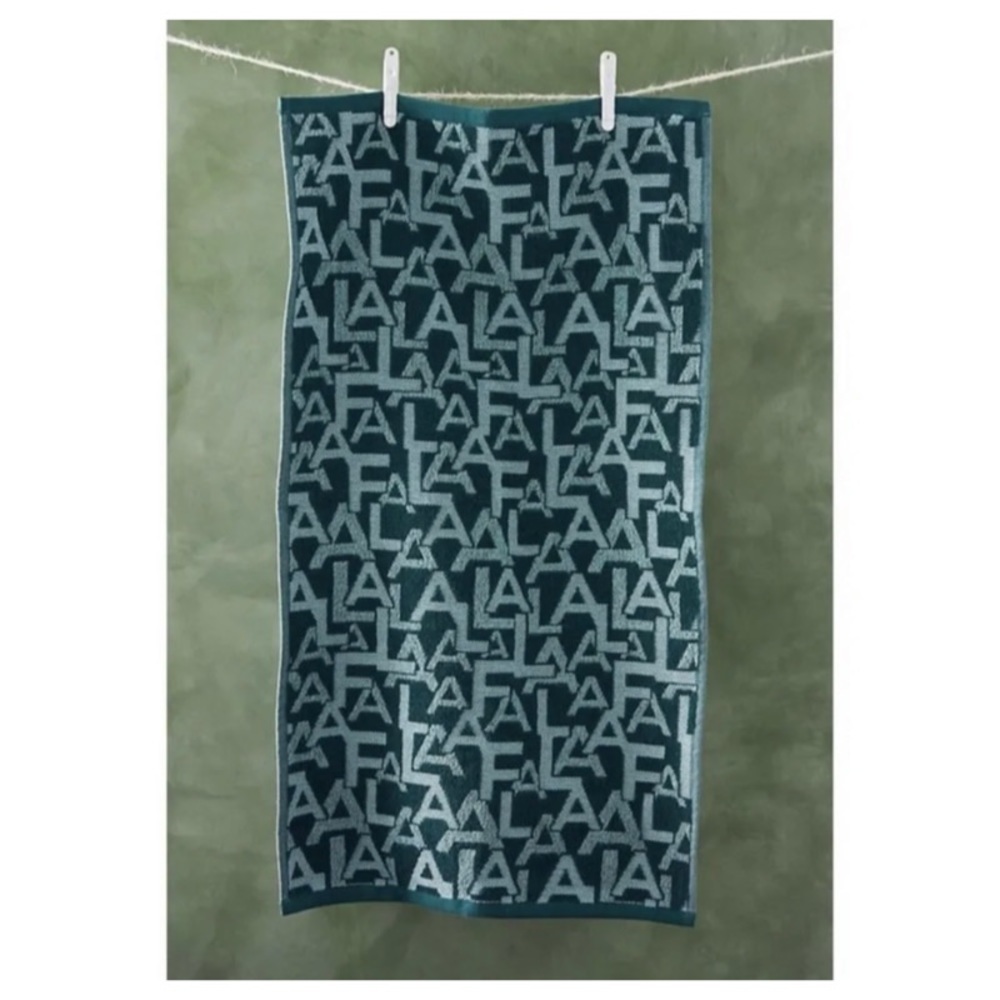 NWOT ANTHROPOLOGIE Green Fa La La Hand Towel